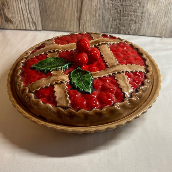 Vintage cherry pie holder - Picture 1 of 2